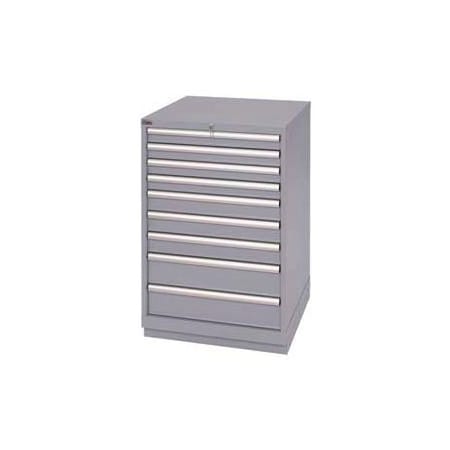 Lista International Lista 9 Drawer Standard Width Cabinet - Light Gray, Keyed Alike XSSC0900-0901LGKA